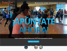 Tablet Screenshot of bodylandfitness.com